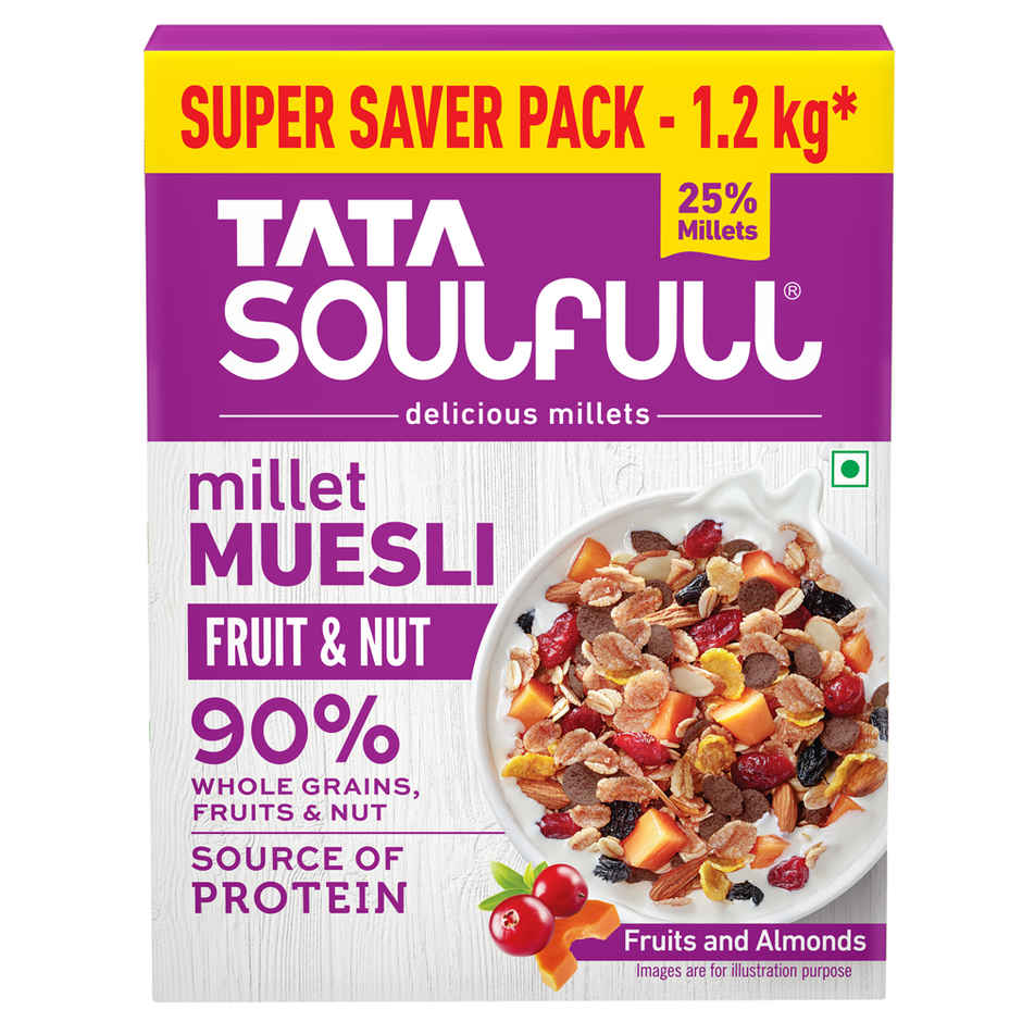 Soulfull Millet Muesli Fruit & Nut Almonds & Real Fruits