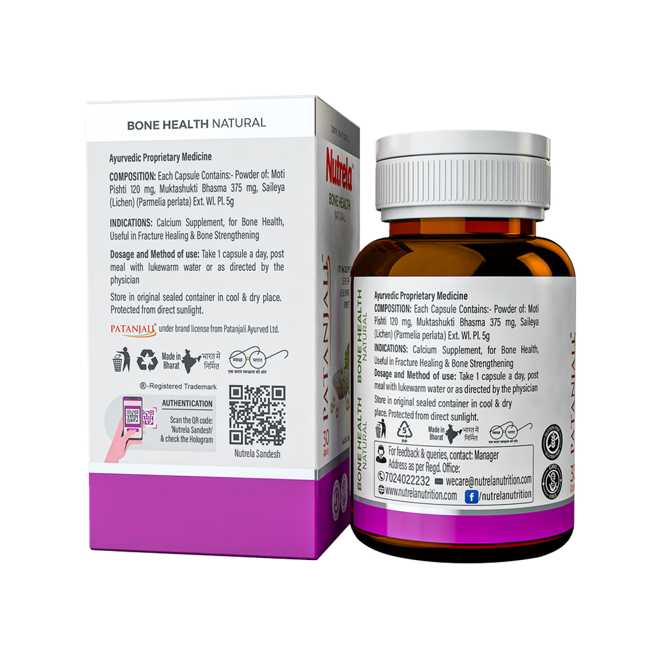 Patanjali Nutrela Bone Health Natural Capsules