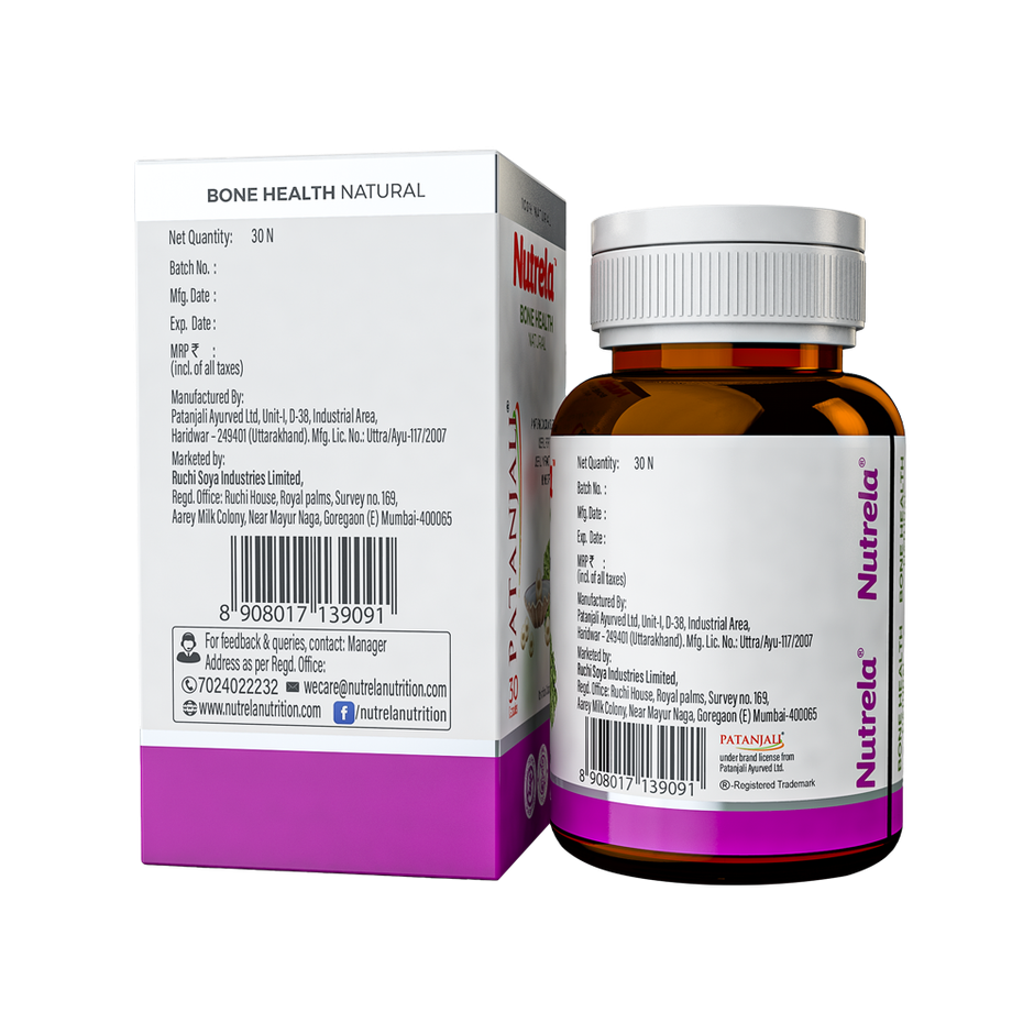 Patanjali Nutrela Bone Health Natural Capsules