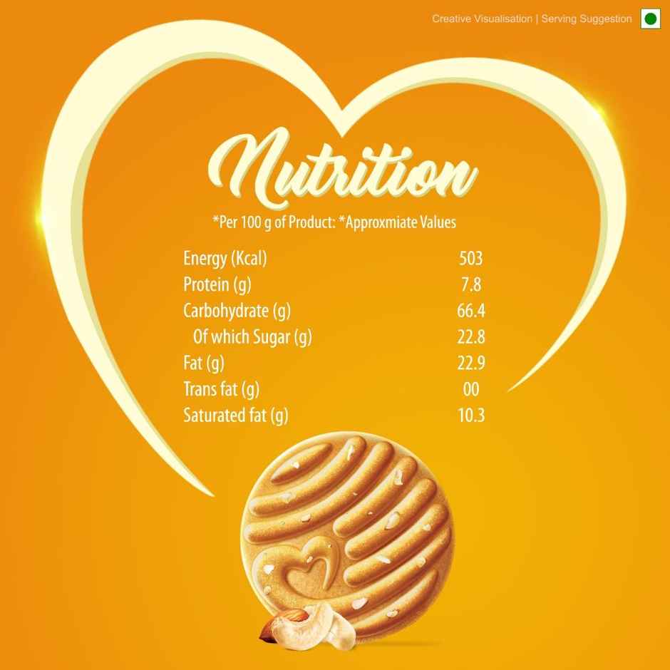 Sunfeast Mom's Magic Rich Cashew Almond Dry Fruit Biscuits | Trans Fat-free Combo