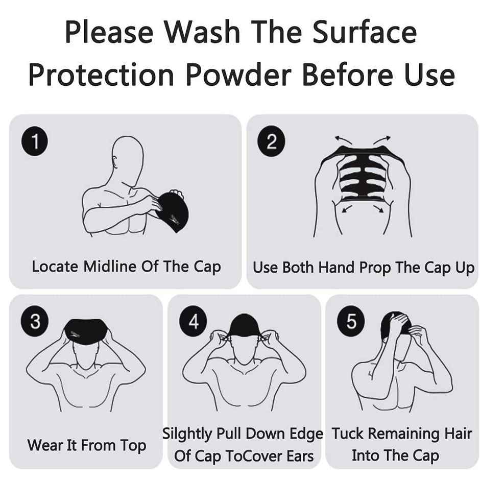 Classic Distributor Konex VI2 Swimming Cap Assorted-White/Sky Blue/Black/Light Blue (Colour May Vary)