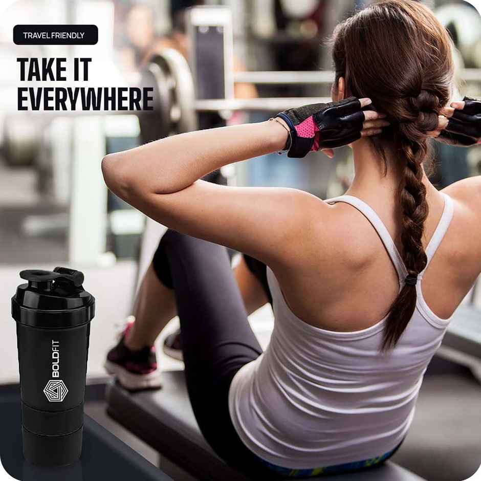 Optimum Nutrition Gold Standard Complete Whey Protein Powder - Mocha Cappuccino (907g) & Boldfit Spider Gym Shaker Bottle (1pc) Combo