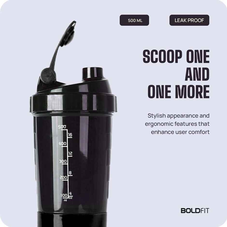 Optimum Nutrition Micronised Creatine Powder Unflavored (250g) & Boldfit Spider Gym Shaker Bottle (1pc) Combo