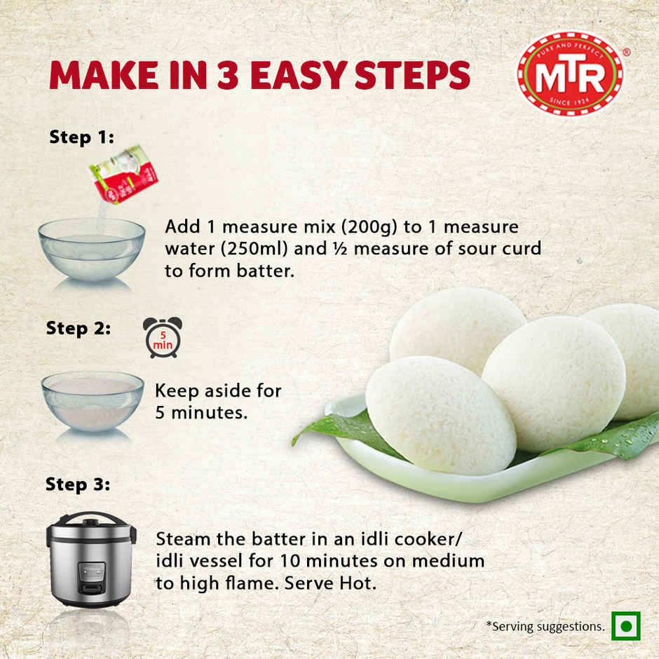 MTR Rice Idly Breakfast Mix Combo