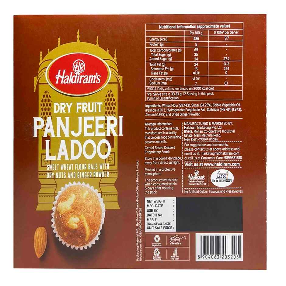 Haldiram's Mithas Dry Fruit Panjeeri Ladoo