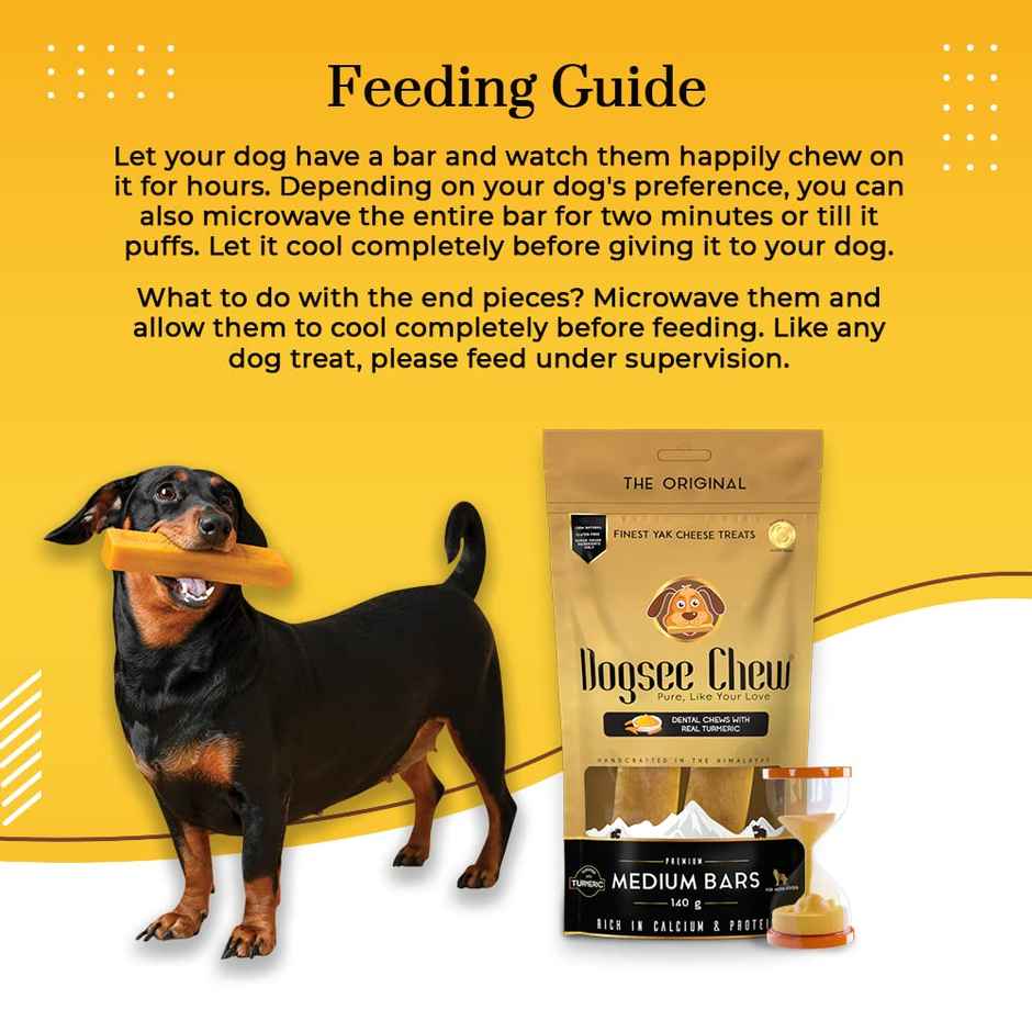 Dogsee Turmeric Chew Bars Medium