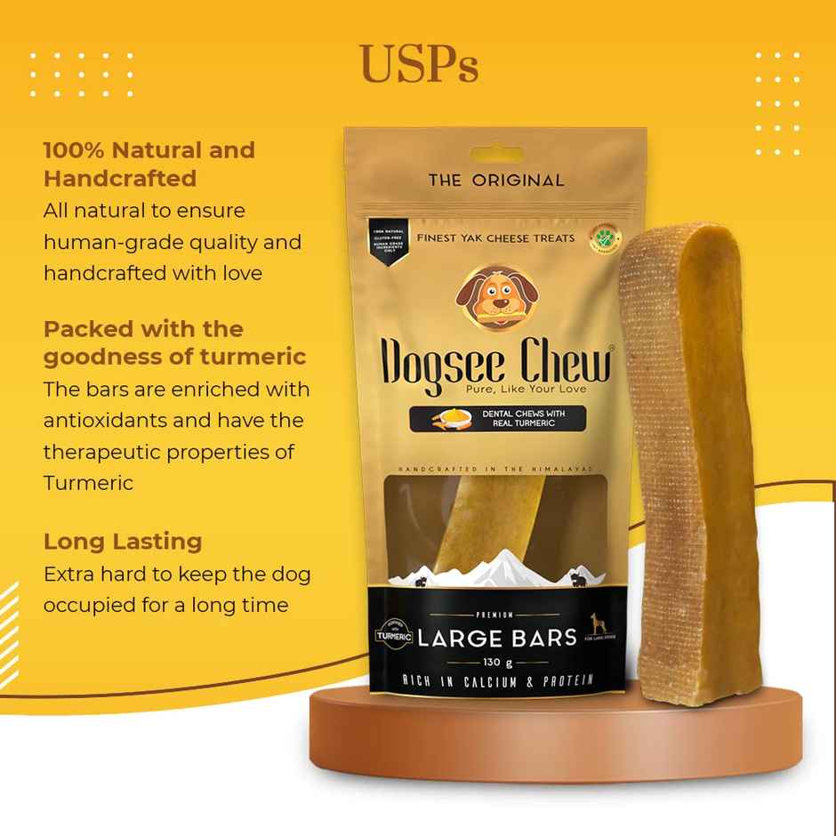 Dogsee Turmeric Chew Bars Large