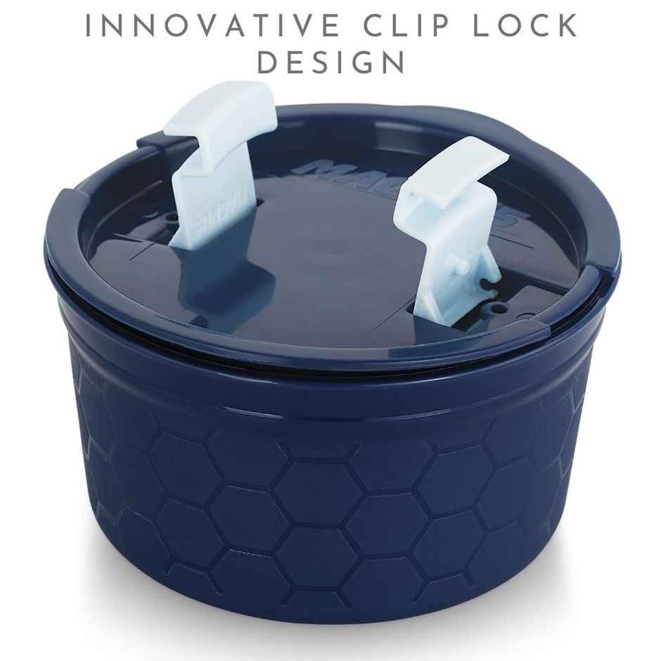 Magnus Microwave Steam Lock Medium Container - Blue/Black