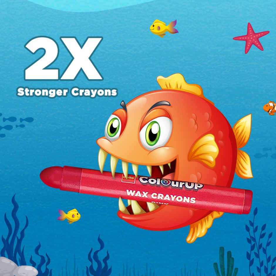 Cello ColourUp Wax Crayon Jumbo - 12 Shades