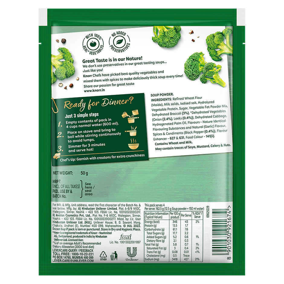 Knorr Cream of Broccoli Soup