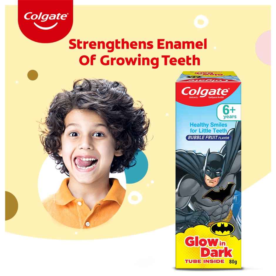 Colgate Toothpaste For Kids Glow In Dark Tube Inside