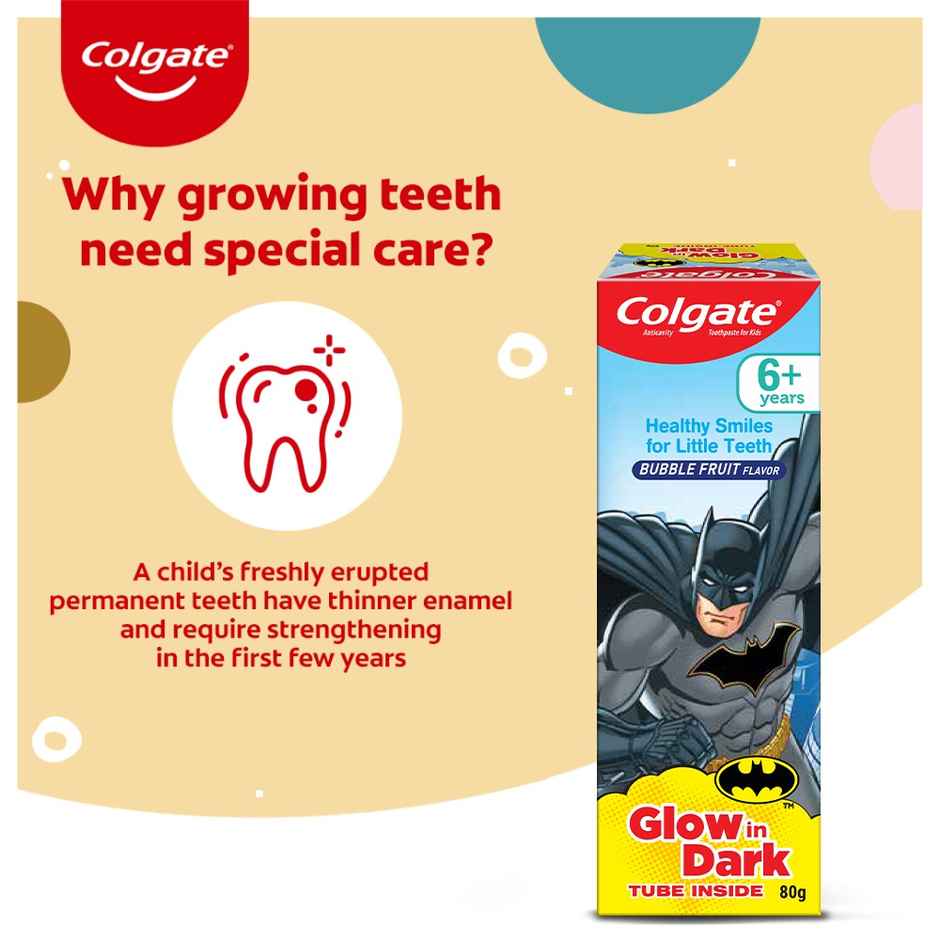 Colgate Toothpaste For Kids Glow In Dark Tube Inside