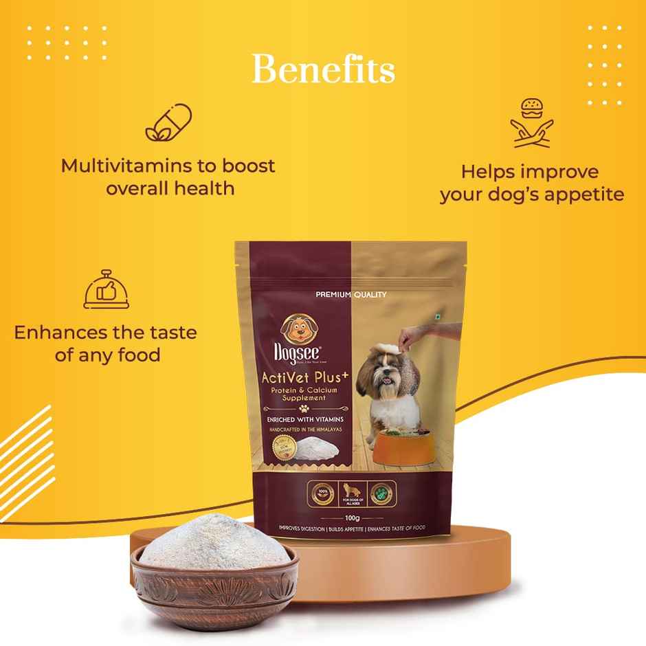 Dogsee ActiVet Plus+ Protein & Calcium Supplement