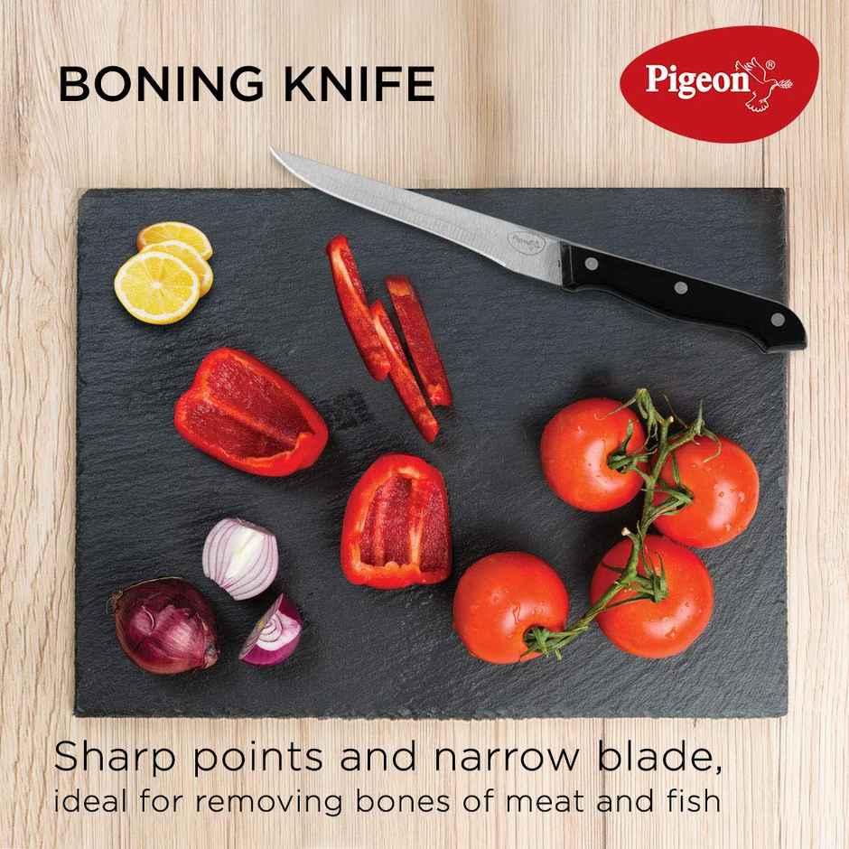 Pigeon Wooden Block Kitchen Knife - 6 pc