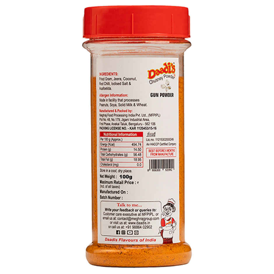 Daadis Gun chutney powder 