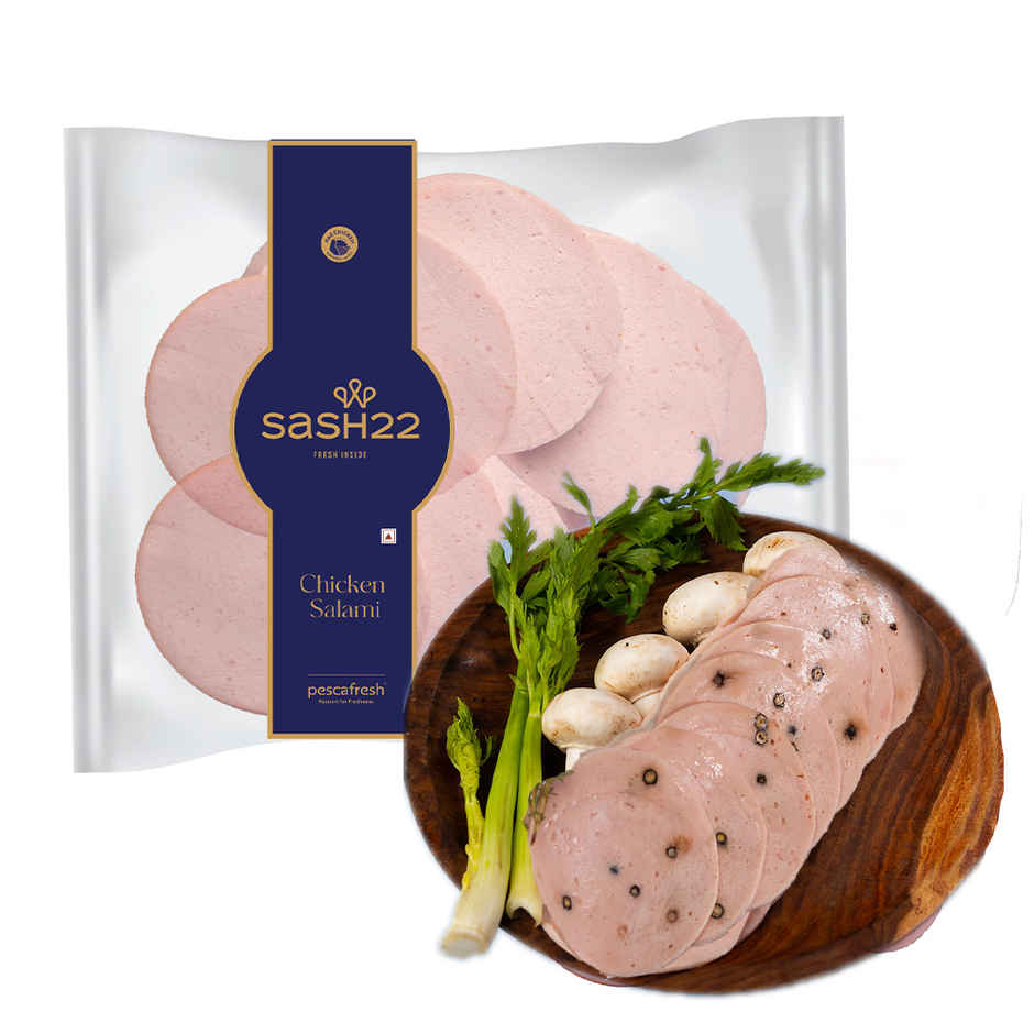 Sash22 Chicken Black Pepper Salami - Buy at ₹237 Online | Instant ...