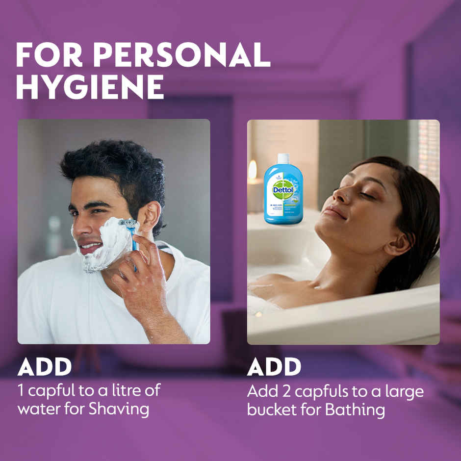 Dettol Liquid Disinfectant -Floor Cleaner, Surface Disinfection, Personal Hygiene - Lavender