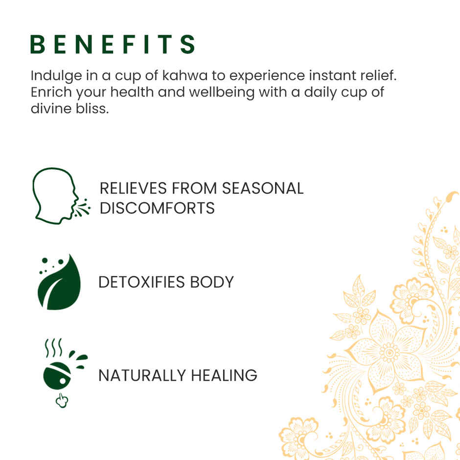 Roshi Desi Kahwa & Detox Green Teabags Combo