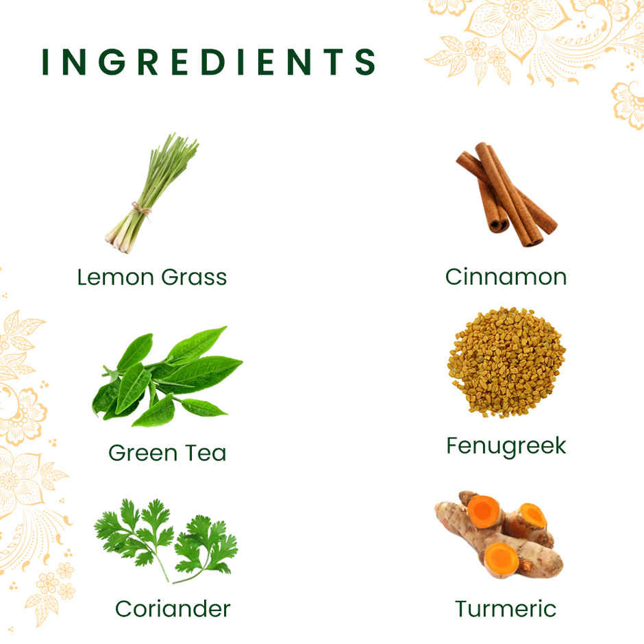 Roshi Weight Loss Green Tea & Digestive Tea Combo | Cinnamon, Lemongrass, Hibiscus & Ginger