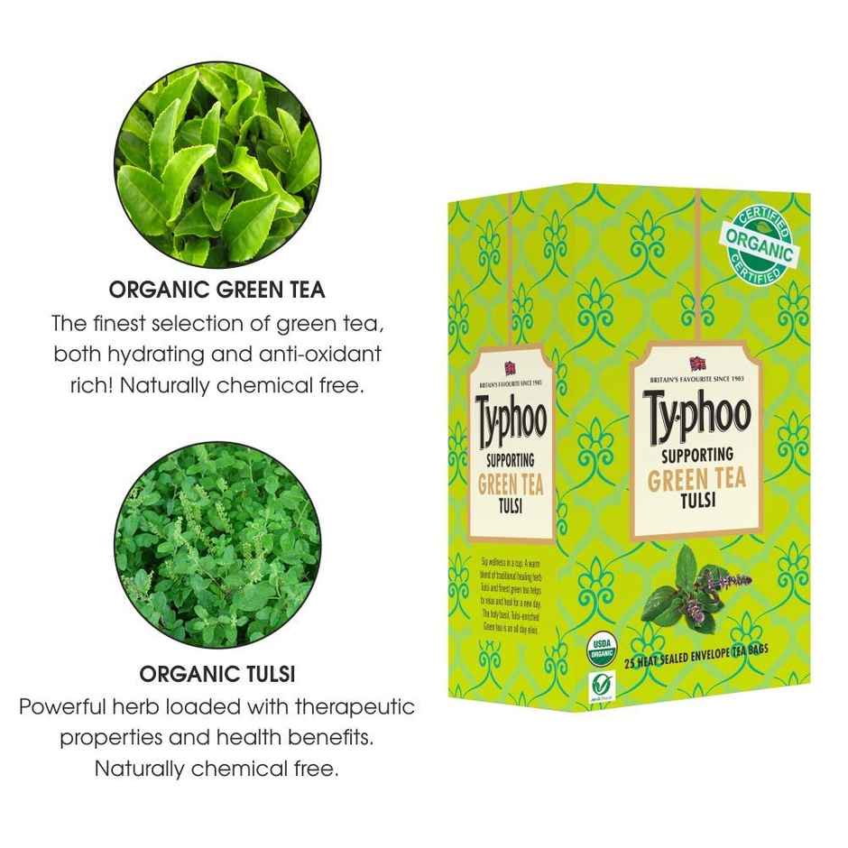 Typhoo Basil Organic Green Tea
