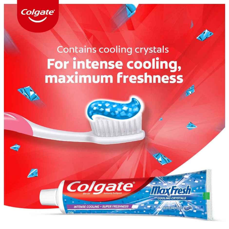 Colgate MaxFresh Toothpaste - Anti-Cavity, Peppermint Ice,