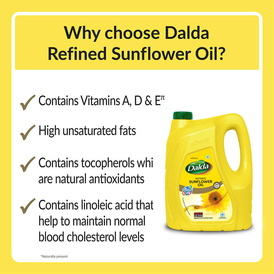 Dalda Refined Sunflower Oil 5L (Jar)