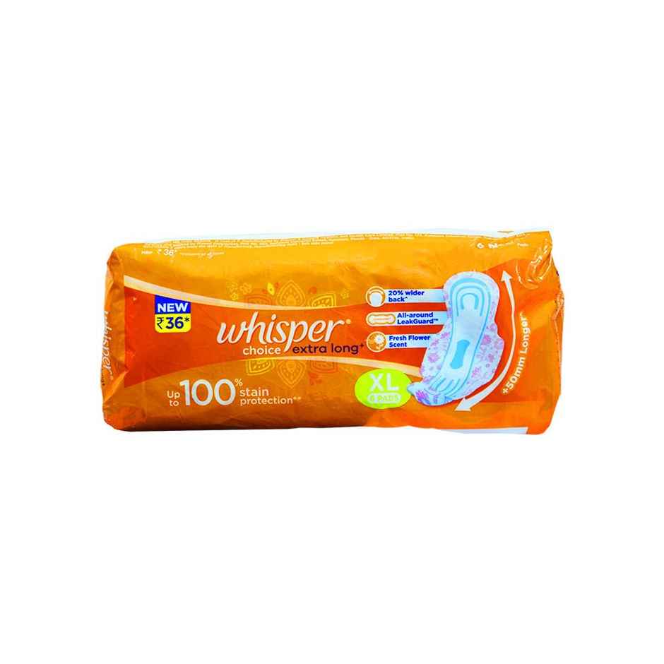 Whisper Extra Long Sanitary Pad -  XL