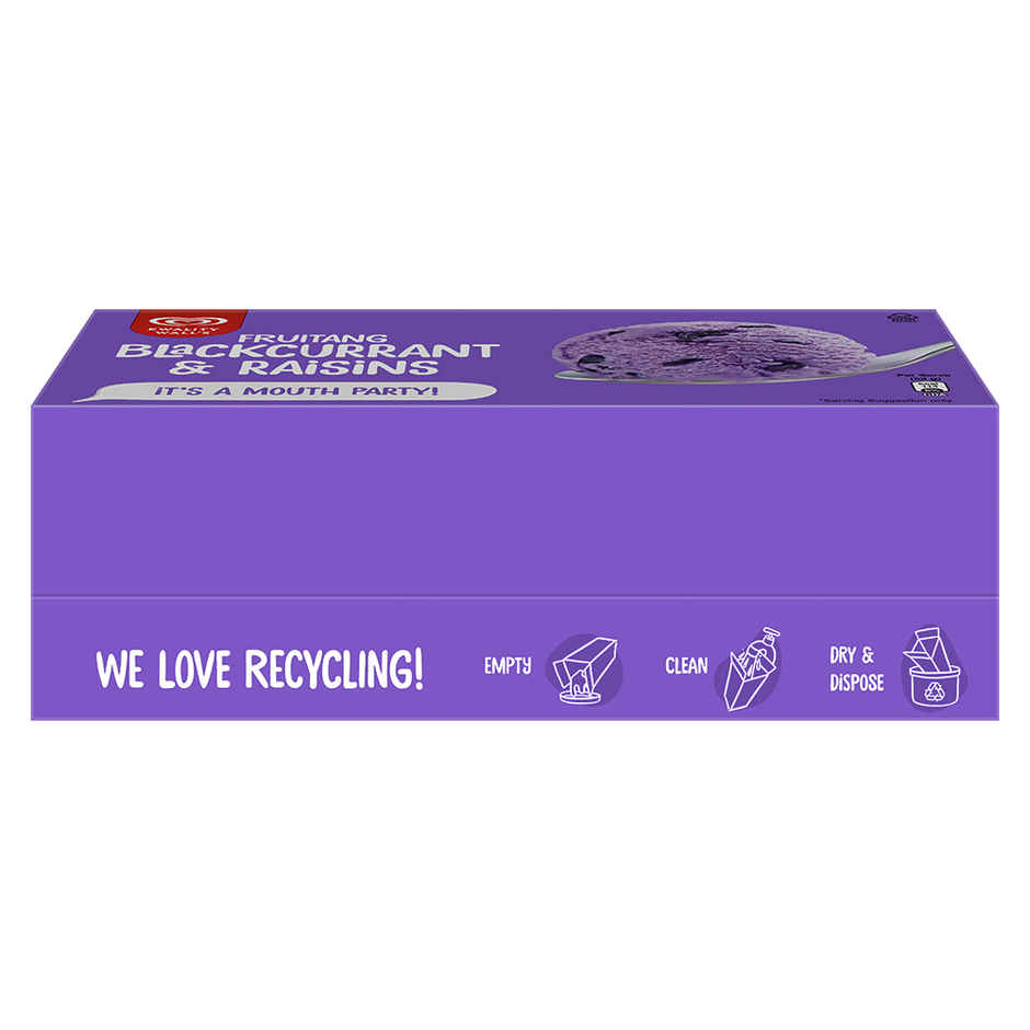 Kwality Wall's Fruitang Blackcurrant & Raisins
