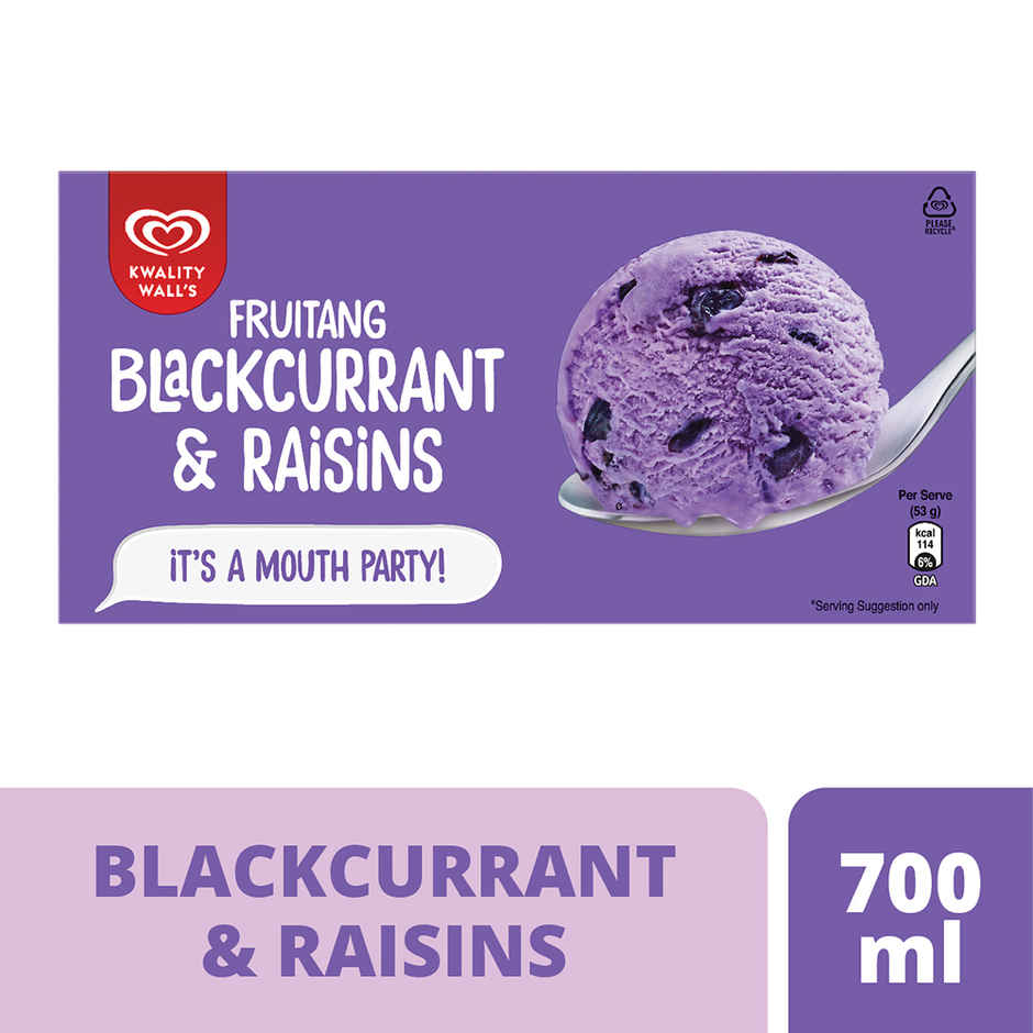 Kwality Wall's Fruitang Blackcurrant & Raisins