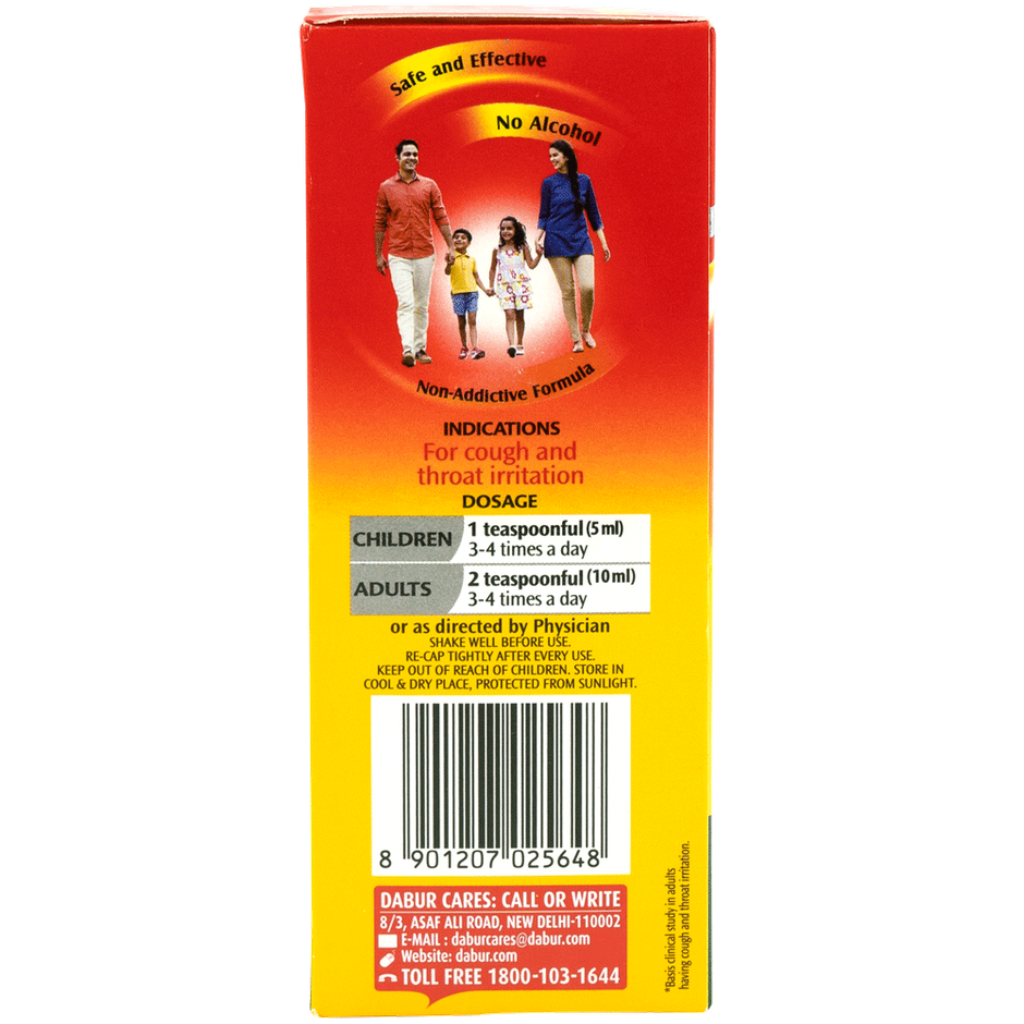 Dabur Honitus Herbal Cough Remedy Honey Based Ayurvedic Syrup