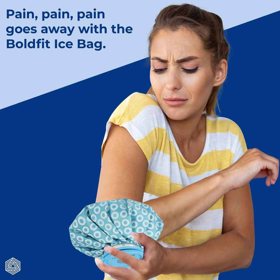 Boldfit Ice Water Bag For Pain Relief Cold Therapy- Blue 7.5