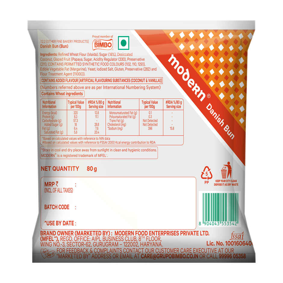 Modern Danish Bun Combo