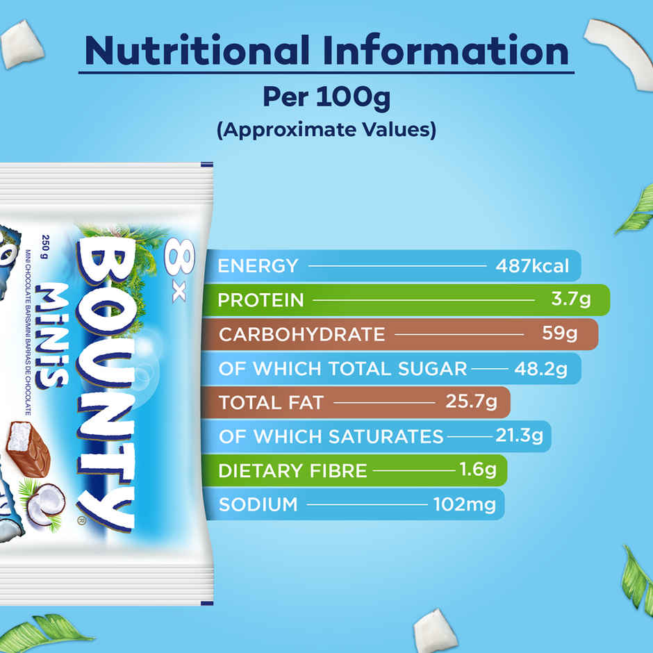 Bounty Minis Coconut Chocolate Pack