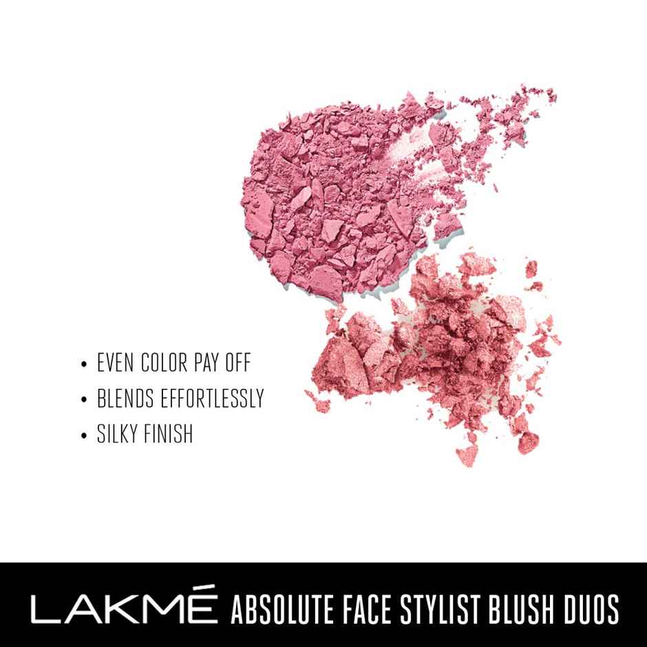 Lakme Absolute Face Stylist Blush Duos | Pink Blush