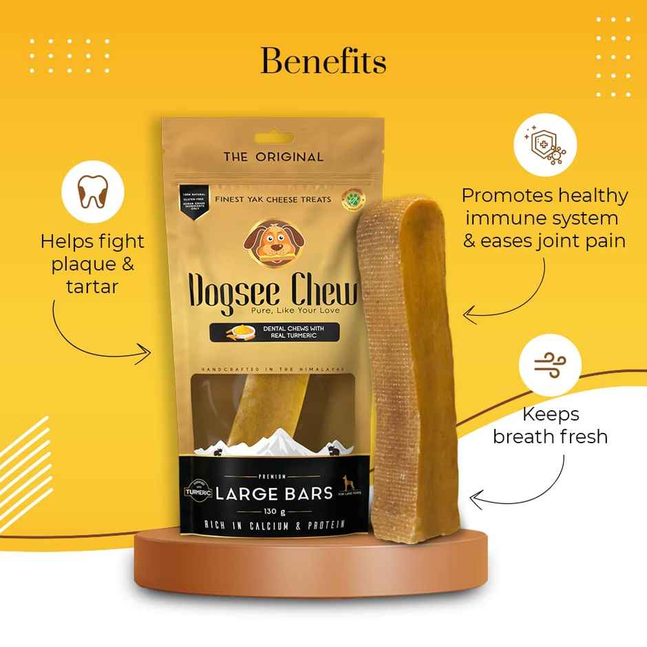 Dogsee Turmeric Chew Bars Large