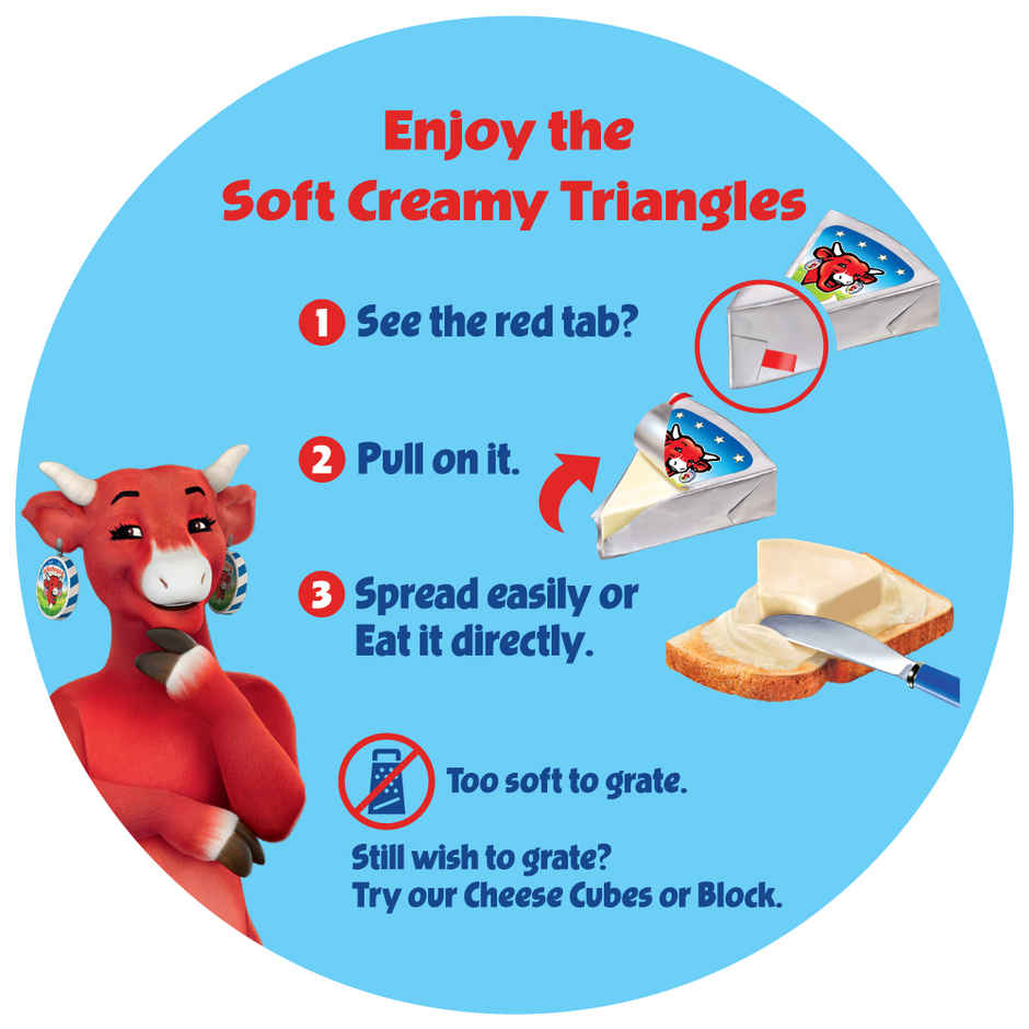 The Laughing Cow Creamy Cheese Triangles 8 Portions