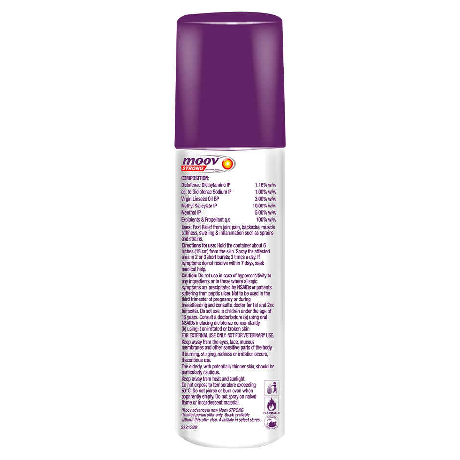 Moov Strong Diclofenac Spray 