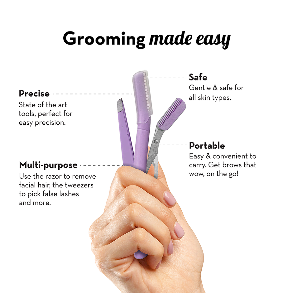 Plush Eyebrow Shaping Razor For Perfect Brows Easy To Use At Home