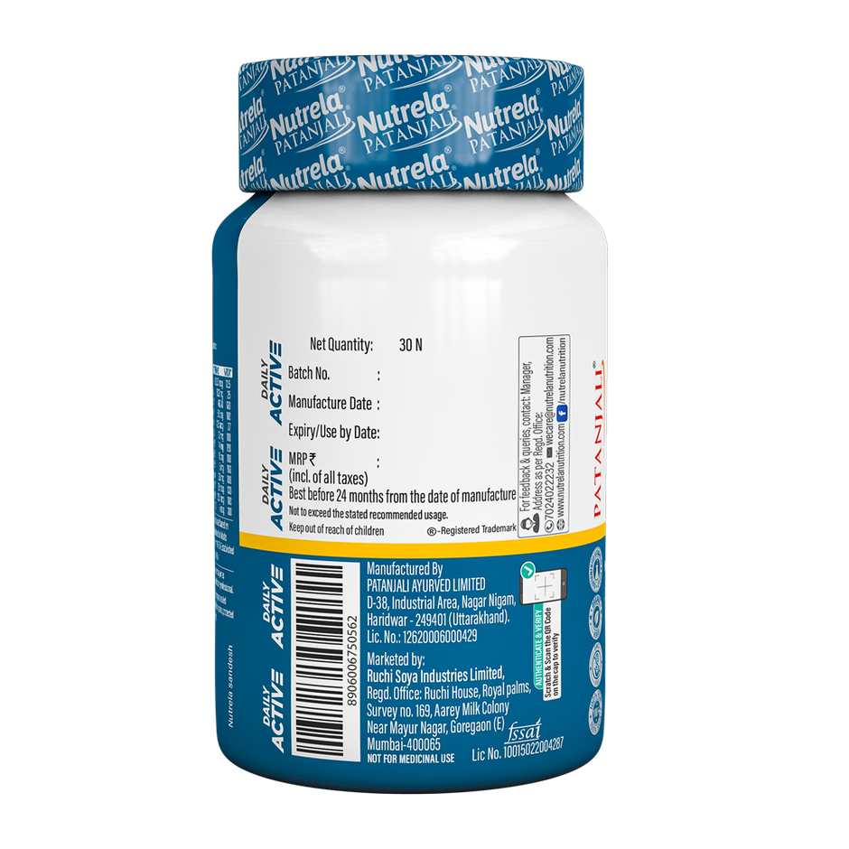 Patanjali Nutrela Daily Active Capsules