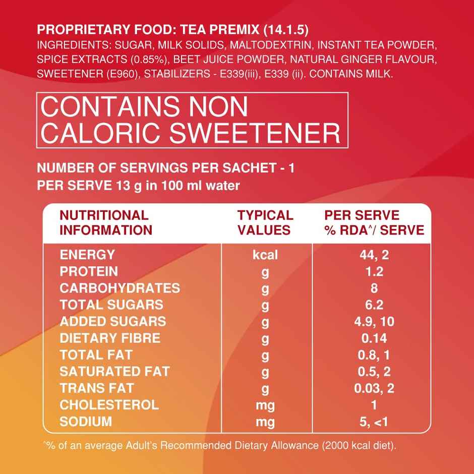 Red Label Instant Spiced Tea Mix