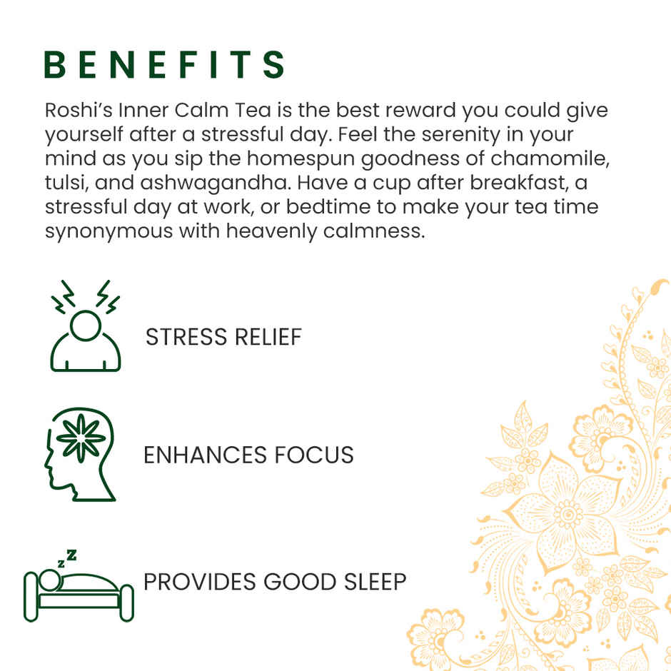 Roshi Chamomile and Tulsi Stress Relief Herba Tea