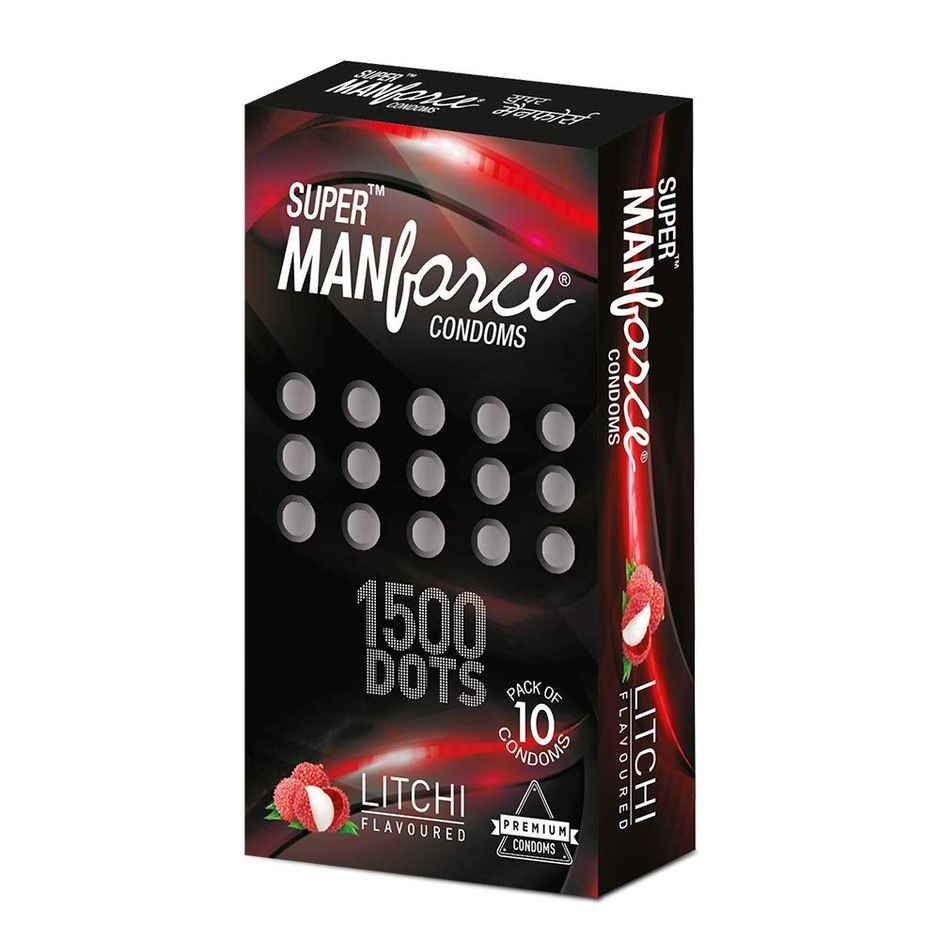 Manforce Extra Dotted Litchi Flavoured Condoms