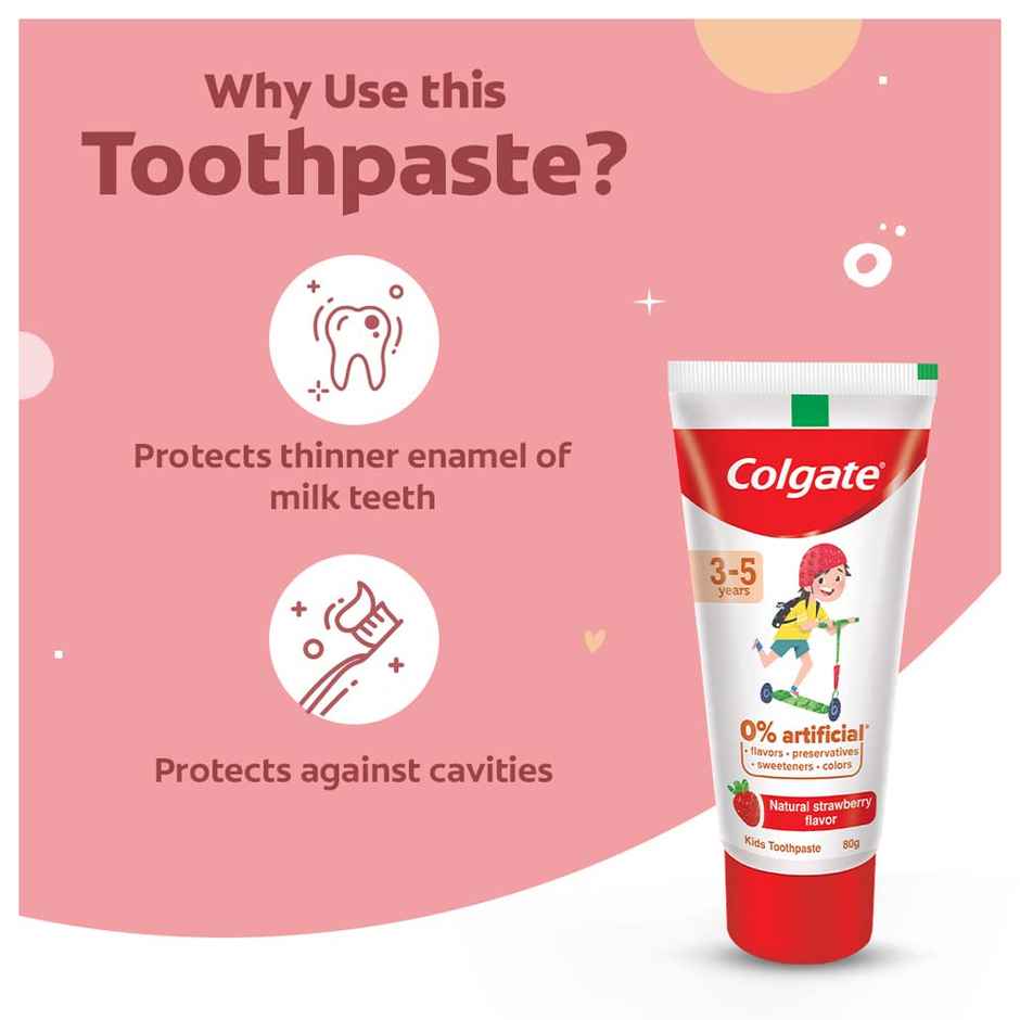 Colgate Toothpaste For Kids (3-5 Years) Natural Strawberry