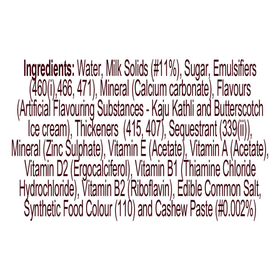 Hershey's Milkshake Cashew Butterscotch Ice Cream Flavor Combo