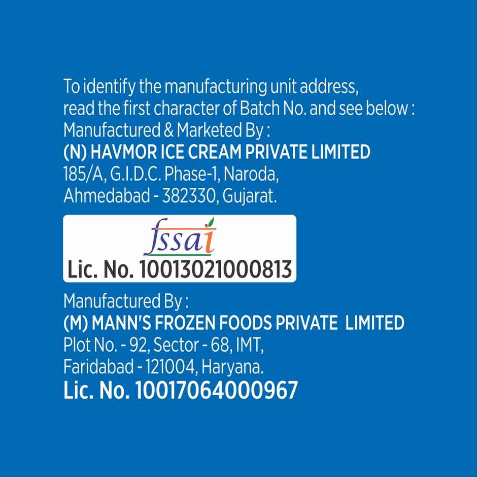 Havmor Mocha Brownie Fudge Ice Cream Tub