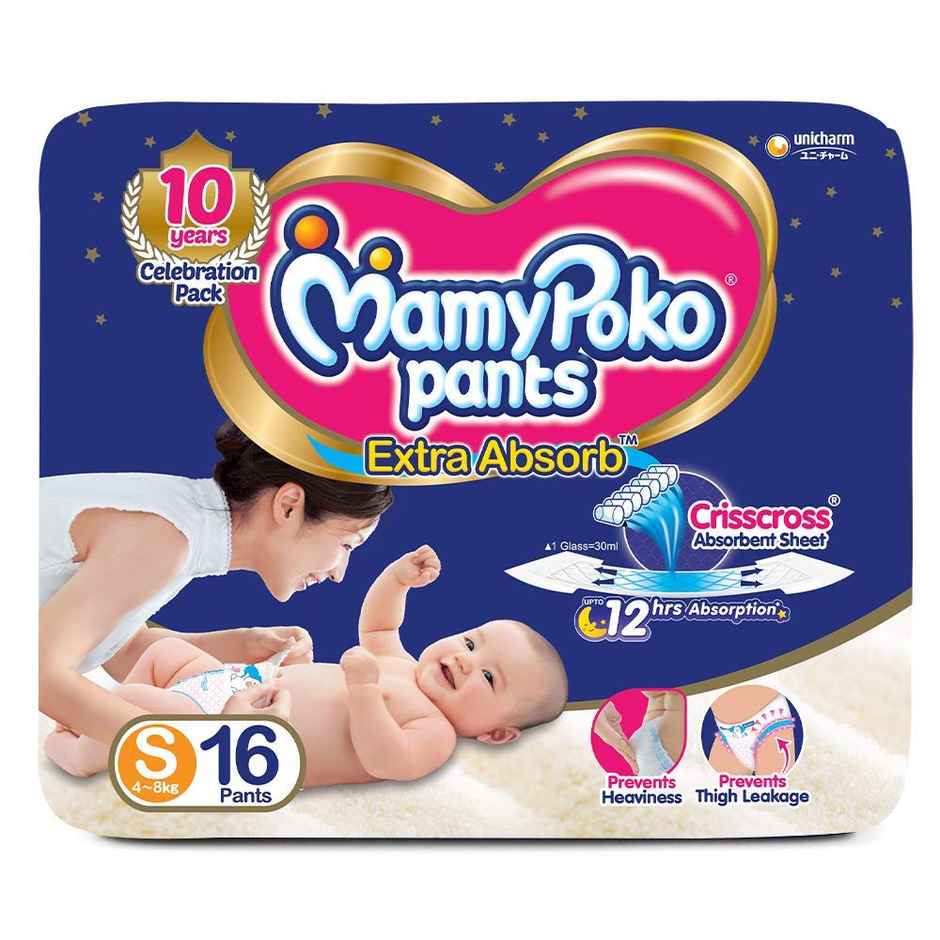 MamyPoko Pants Extra Absorb Diaper, Small