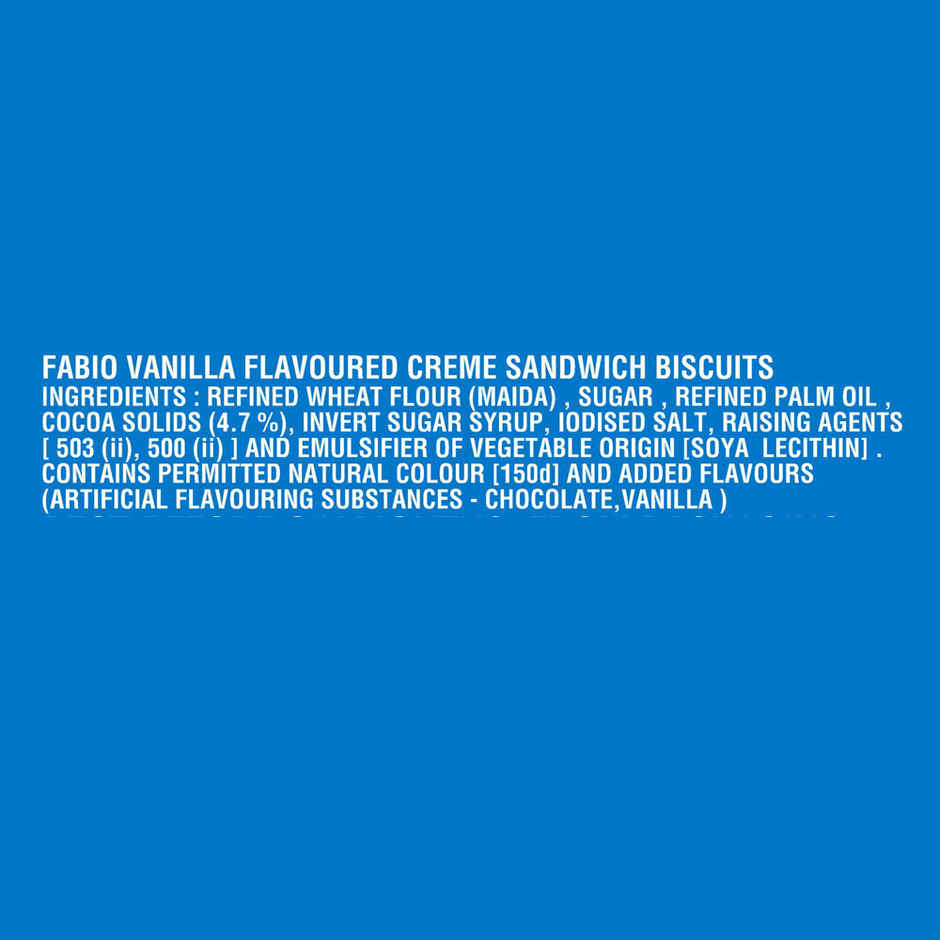 Parle Fab!o Vanilla Creme Sandwich Biscuit