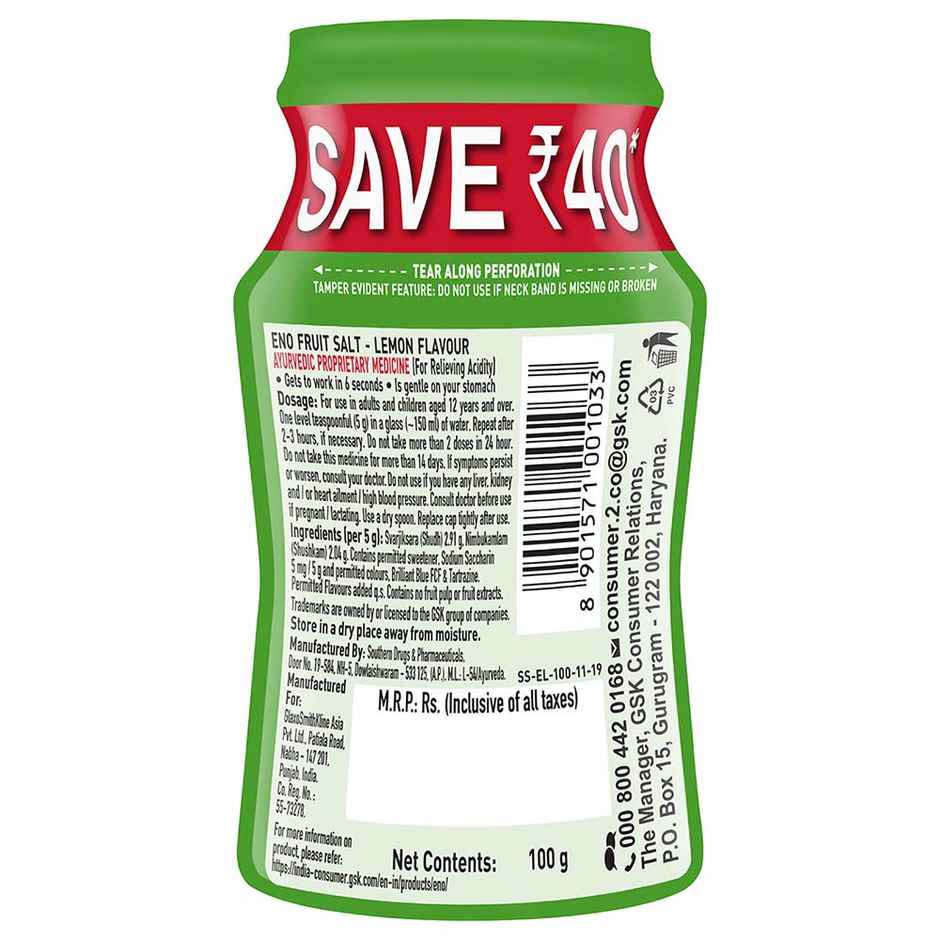 ENO Fruit Salt - Lemon Jar