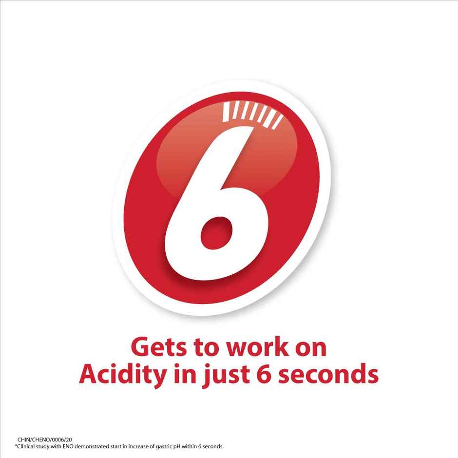 ENO Lemon Ayurvedic Antacid, Gets to Work in 6 Secs for Instant Acidity Relief -100g Jar