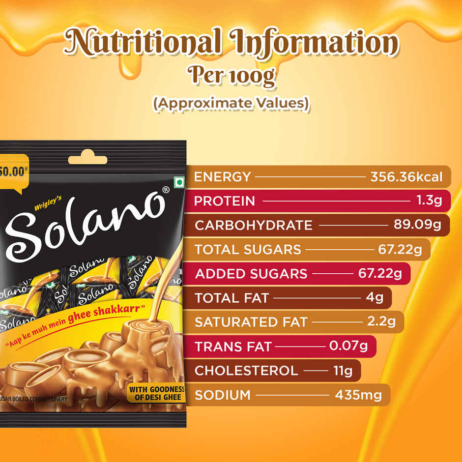 Solano Candy with Goodness of Desi Ghee